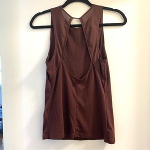 Nike Maroon Tank Top | Open Back | XS